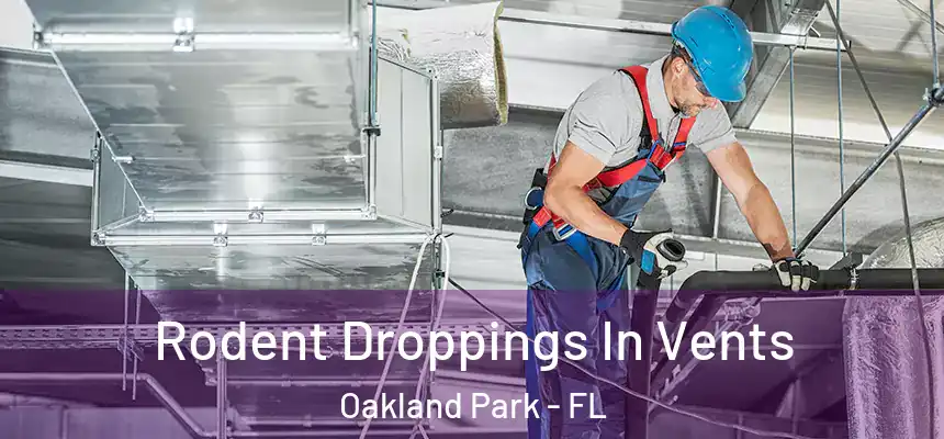  Rodent Droppings In Vents Oakland Park - FL